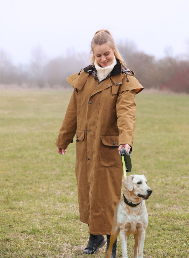 manteau en toile huilée